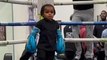Floyd Mayweather  adorable two-year-old grandson KJ shows off boxing skills with legendary pops