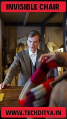 The Ultimate Invisible Chair Experience: Sit Anywhere, Anytime! ✨