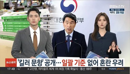 '킬러 문항' 공개…일괄기준 없어 혼란 우려