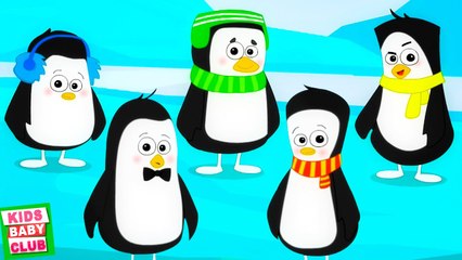 Five Little Penguins, Fun Nursery Rhyme for Toddlers