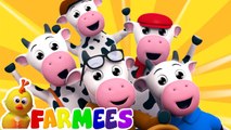 Five Fat Cows Jumping on the Bed, Nursery Rhymes & Baby Songs