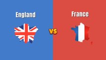 England vs France | France vs England | France | England | Country Comparison 2023
