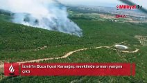 İzmir'de korkutan orman yangını! 5 helikopter, 2 uçak bölgede
