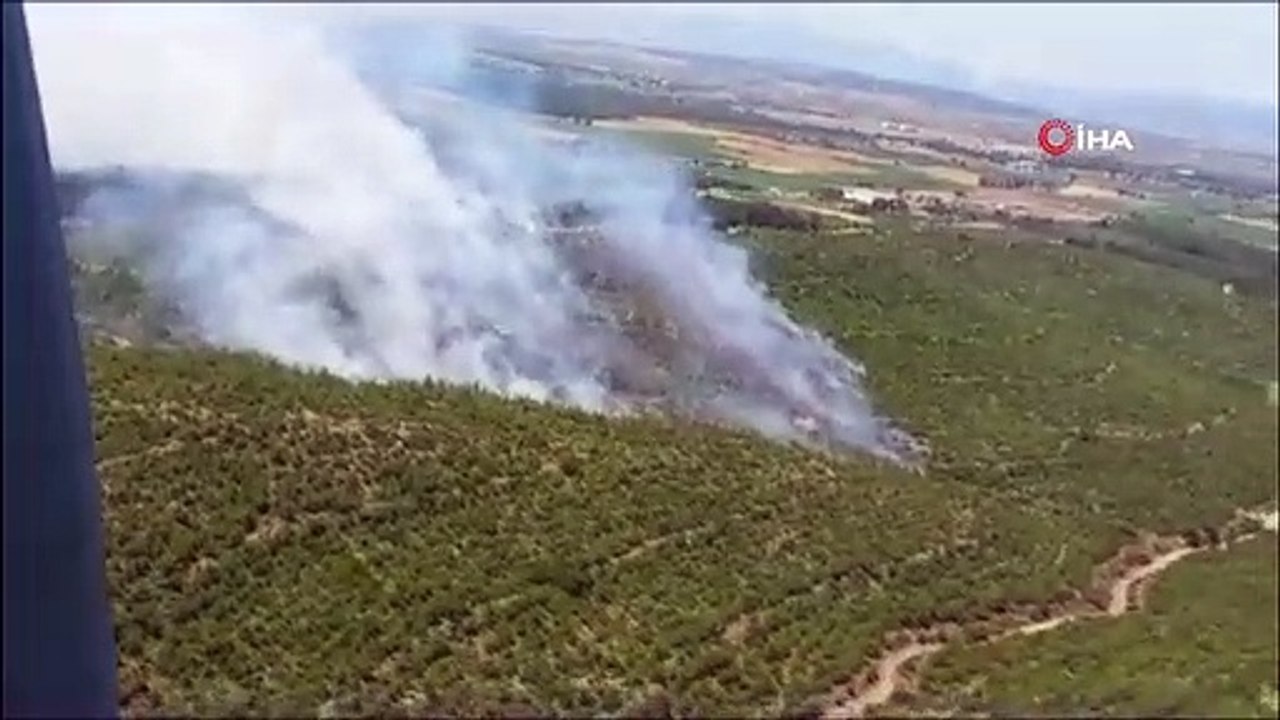 İzmir'de Orman Yangını: 5 Helikopter, 2 Uçak Bölgede