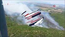 İzmir'de orman yangını: Söndürme çalışmaları sürüyor