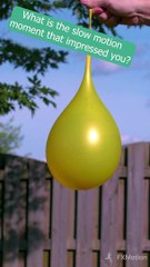 Slow motion water balloon dance
