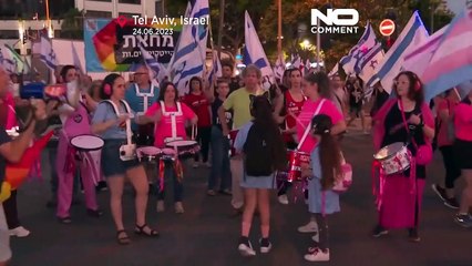 Israelitas em protesto contra Governo de Netanyahu e os planos de revisão do sistema judicial