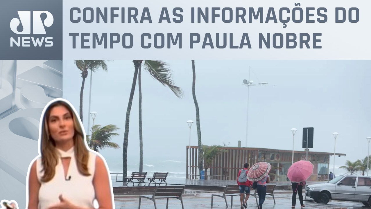 Segunda-feira com chuva no litoral do Nordeste | Previsão do Tempo