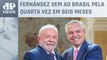 Após viagem à Europa e críticas ao FMI, Lula recebe Fernández em Brasília