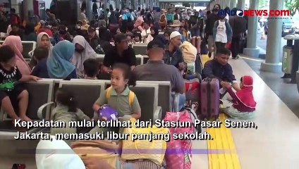 Libur Panjang Iduladha, 74% Tiket di Stasiun Pasar Senen Ludes Terjual