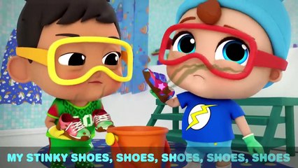 Clean Your Shoes Song  Baby John and Manny  Little Angel Kids Songs & Nursery Rhymes