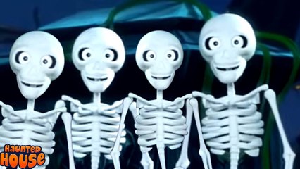 Five Little Skeleton, Halloween Nursery Rhyme & Spooky Kids Song