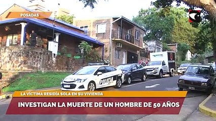 Investigan la muerte de un hombre de 50 años