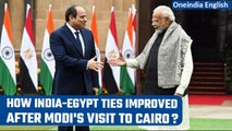 PM Modi Egypt state visit: Abdel Fattah El-Sisi and Modi sign strategic partnership | Oneindia News