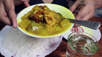 Bottle Gourd with Fish Curry, White Rice Mukbang | Fish Curry with White Rice Mukbang