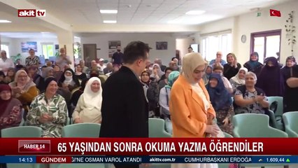 65 Yaşından sonra okuma yazma öğrendiler