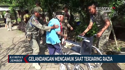 Gelandangan dan Pengemis Mengamuk Saat Terjaring Razia Satpol PP