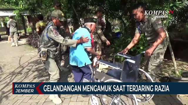 Gelandangan dan Pengemis Mengamuk Saat Terjaring Razia Satpol PP