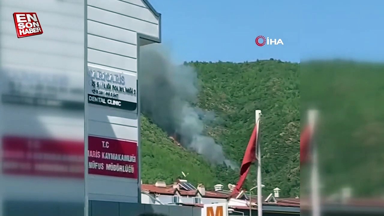 Marmaris'teki yangında cesedi bulunan şahsın son görüntüleri bulundu