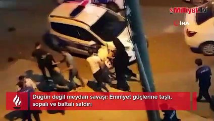 Tekirdağ'da sokak düğünü karıştı! Uyarı yapan polislere saldırdılar