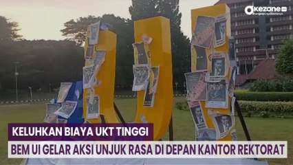 Keluhkan Biaya UKT Tinggi, BEM UI Gelar Aksi Unjuk Rasa di Depan Kantor Rektorat