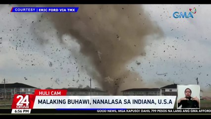 Malaking buhawi, nanalasa sa Indiana, U.S.A | 24 Oras