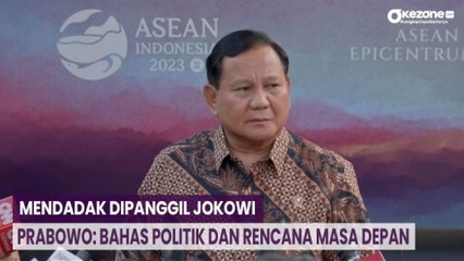 Mendadak Dipanggil Jokowi, Prabowo: Bahas Politik dan Rencana Masa Depan