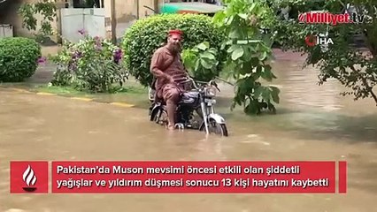 Pakistan’da şiddetli yağış! Ölü ve yaralılar var