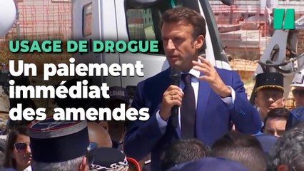 Usage de drogue : Macron annonce le paiement immédiat des amendes forfaitaires
