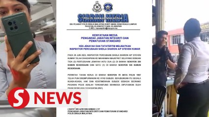 Inspector Sheila suspended from duties, says Bukit Aman