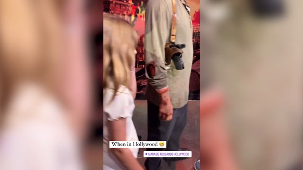 Emma Heming Willis' Insta Stories Of Her Girls Meeting Bruce Willis' Hollywood Waxwork