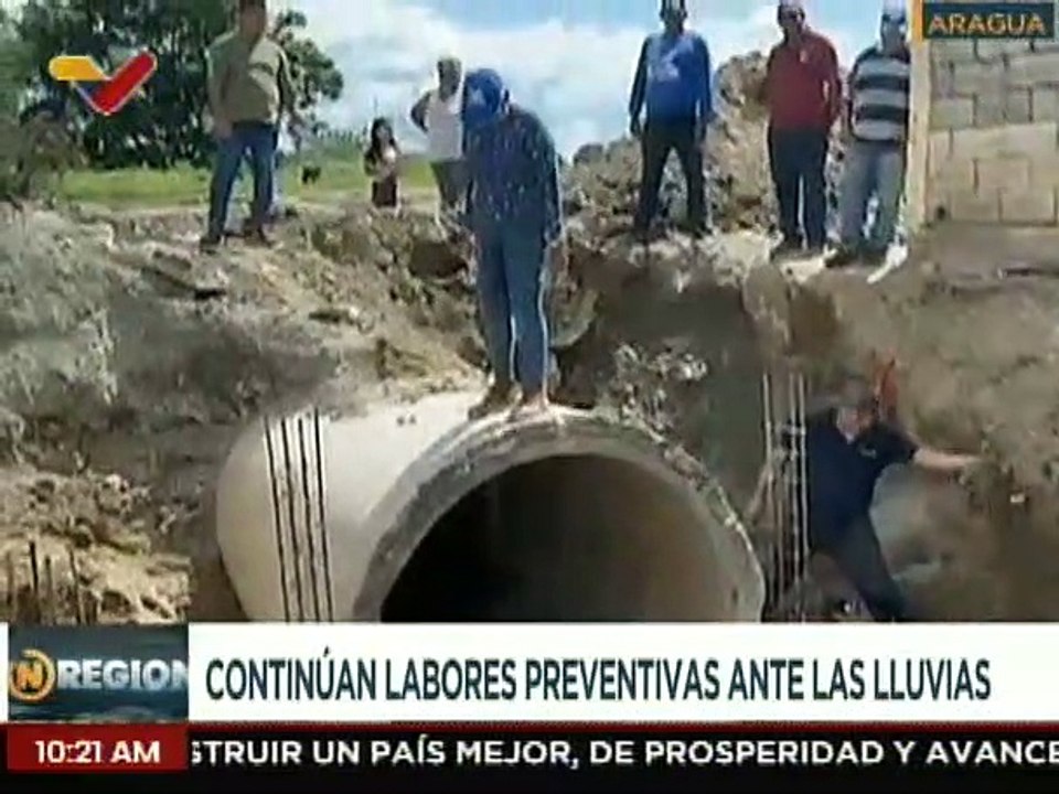 Aragua | Alc. Wilson Coy supervisa instalación de colectores de aguas pluviales en el mcpio. Sucre