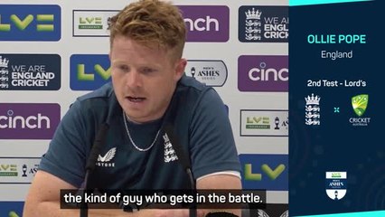 Pope hopes Robinson 'will let the ball do all the talking'