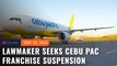 Lawmaker seeks suspension of Cebu Pacific’s franchise, cites flight delay suffered by wife