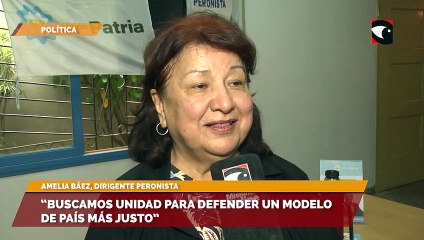 Download Video: Amelia Báez destacó la importancia de unirse y militar “en contra de los poderes conservadores de la derecha que intenta someter a la mayoría en la miseria”