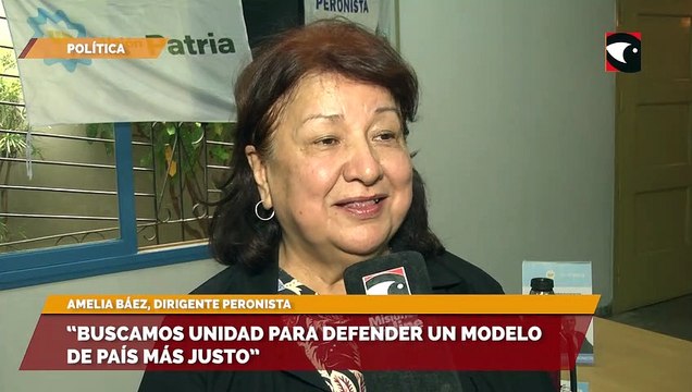 Amelia Báez destacó la importancia de unirse y militar “en contra de los poderes conservadores de la derecha que intenta someter a la mayoría en la miseria”