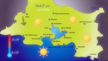 Soleil et mistral devraient animer ce mardi