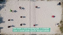 Oftalmologista explica risco dos esportes de praia aos olhos