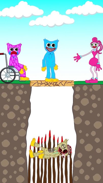 TOP 3 Animation about Huggy Wuggy and Kissy Missy  _ #shorts #animation #story