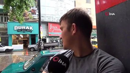 Kastamonu'da Aniden Bastıran Sağanak ve Dolu Yağışı