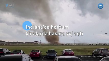 Indiana’da hortum binalarda hasara yol açtı