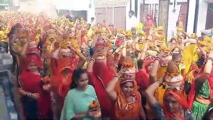 कलश यात्रा के साथ भागवत कथा शुरु