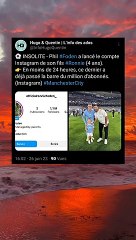 Phil Foden a lancé le compte Instagram de son fils Ronnie, 4 ans