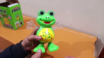 Unboxing and Review of Dancing Frog for Kids with Lights and Sound gift