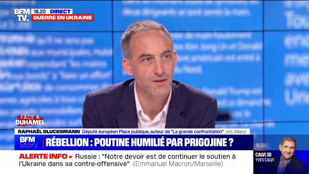 Guerre en Ukraine: "La France a une opportunité historique de prendre le leadership en Europe", pour Raphaël Glucksmann