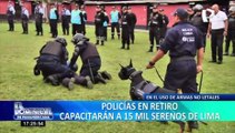 Policías en retiro entrenaran a serenos de Lima