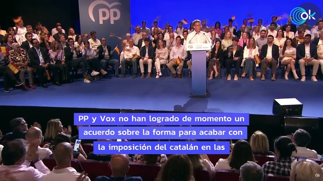 PP y Vox no alcanzan un acuerdo para acabar con la imposición del catalán en las aulas en Baleares