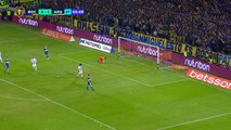 La Bombonera quería gritar un gol de Román y el 10 les da el gusto a las 60.000 personas que llenan la cancha de Boca.