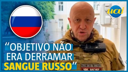 Prigozhin: objetivo era salvar Wagner, não derrubar poder russo