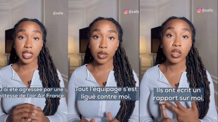 L’influenceuse Crazy Sally « agressée » par une hôtesse de l’air : Air France répond à la polémique